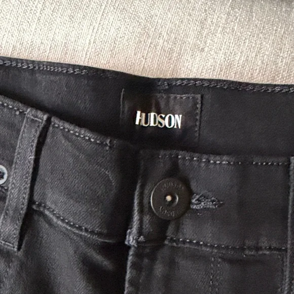 Hudson Jeans Men's Dark Black Skinny Jeans - Picture 3 of 6